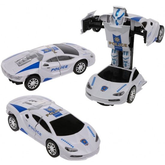 Robot Police Transformation Car