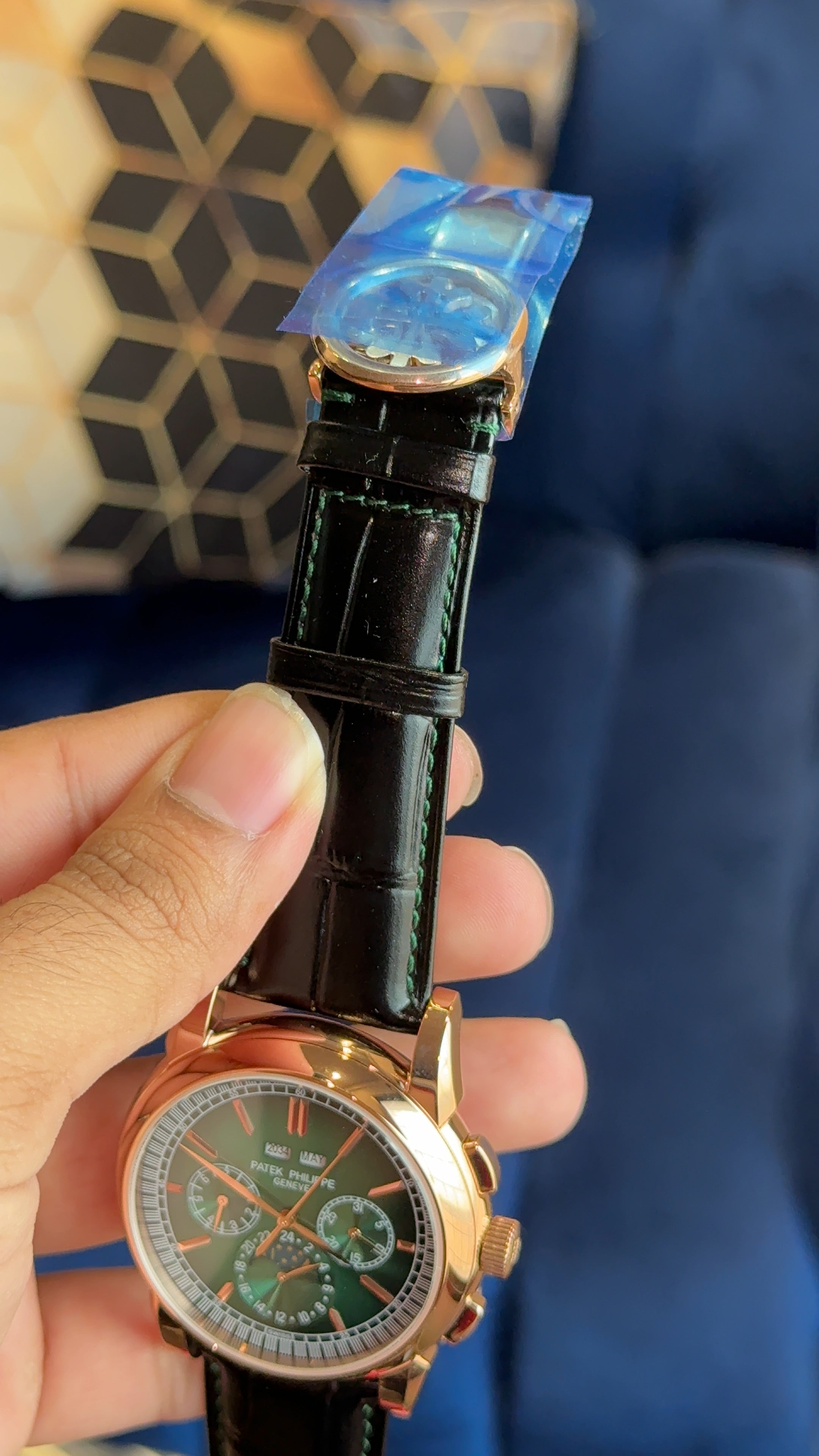 Patek century rose olive green