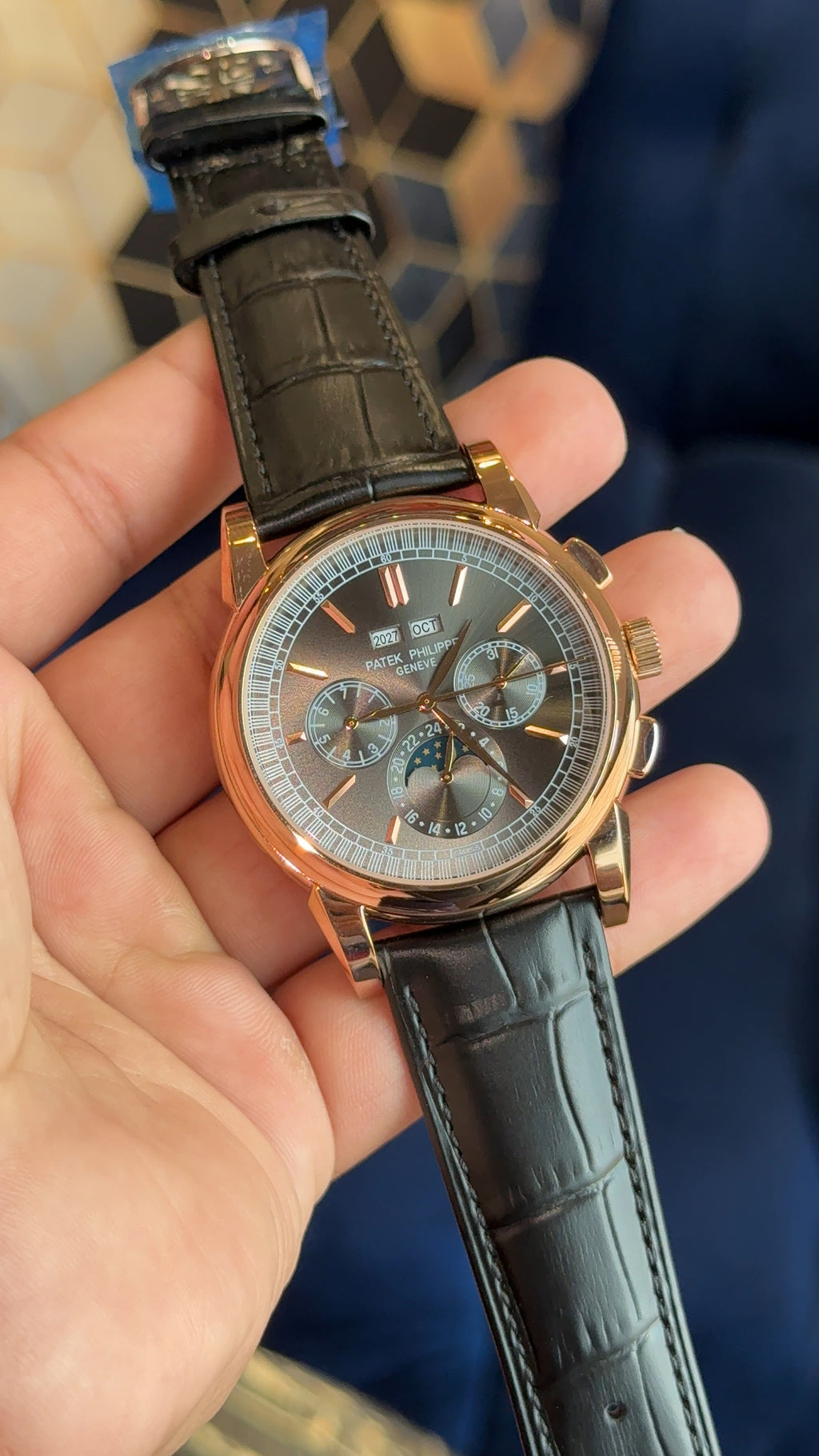 Patek century rose grey dial