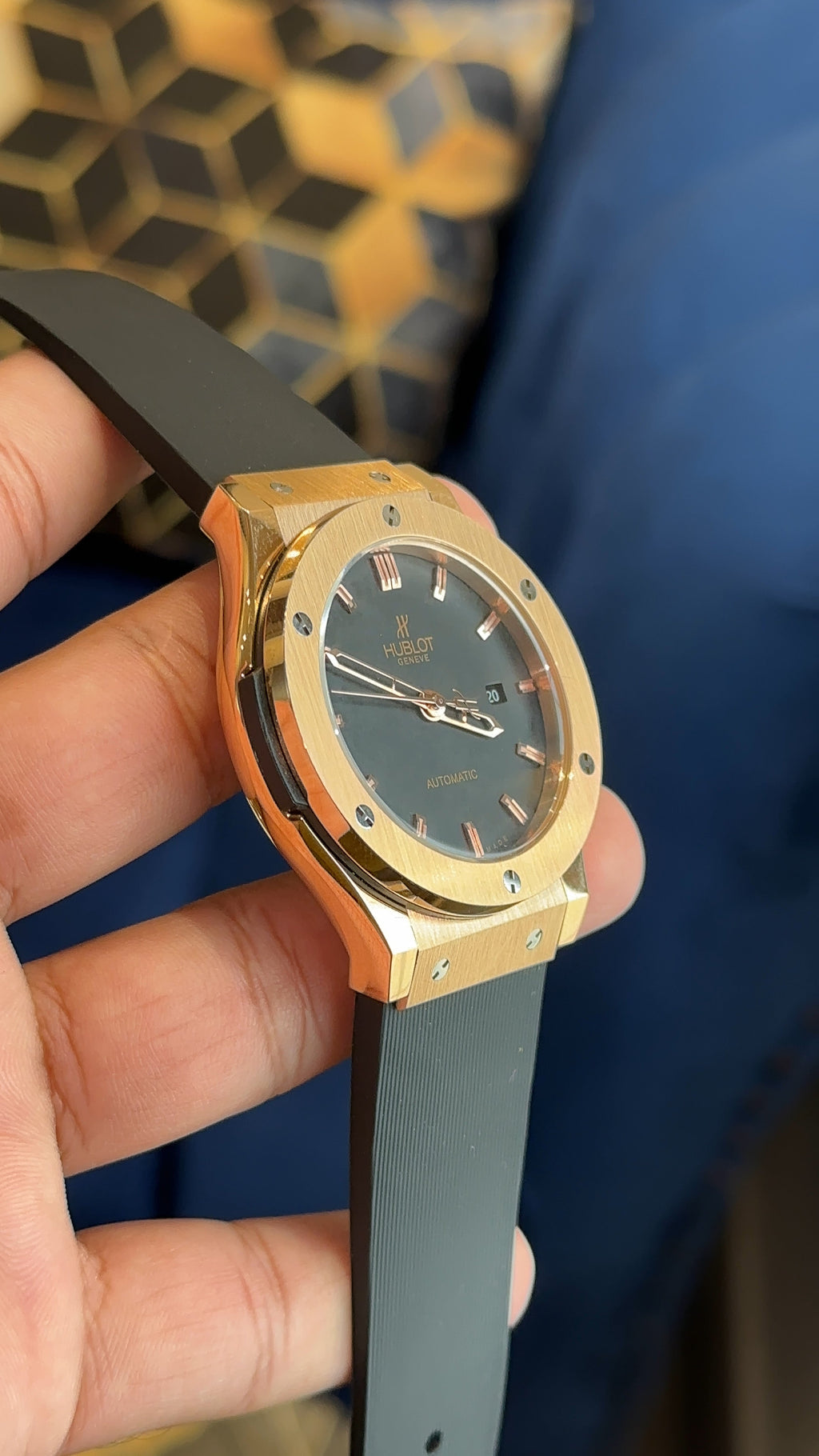 Hub black pvc rose auto