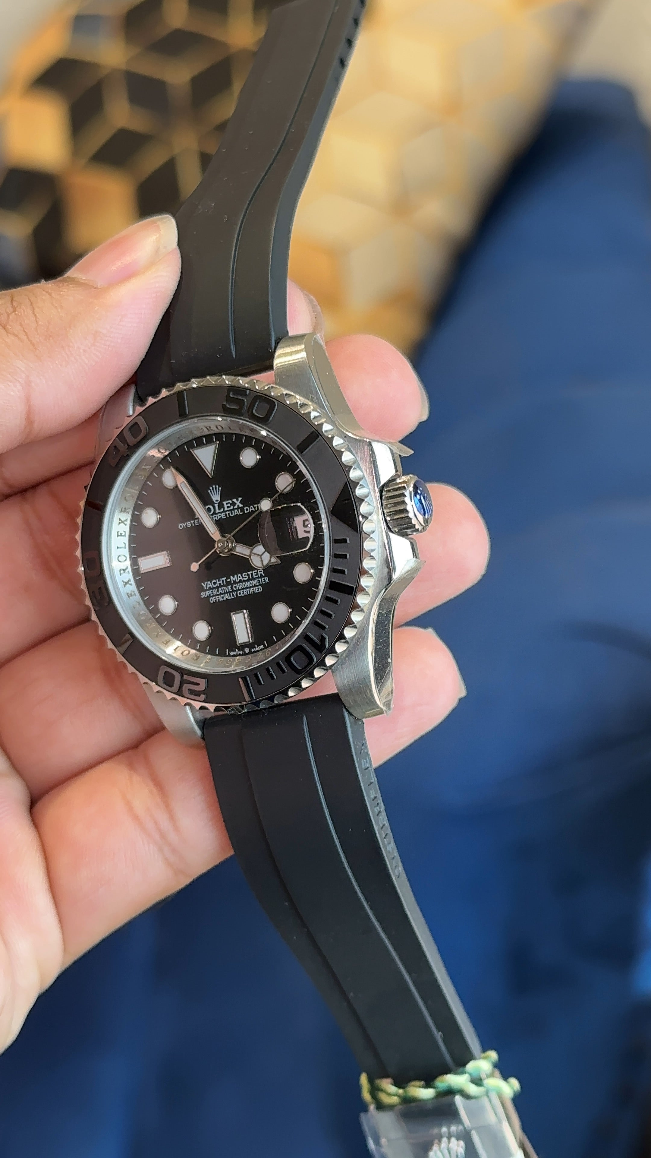 Yatch master silver pvc