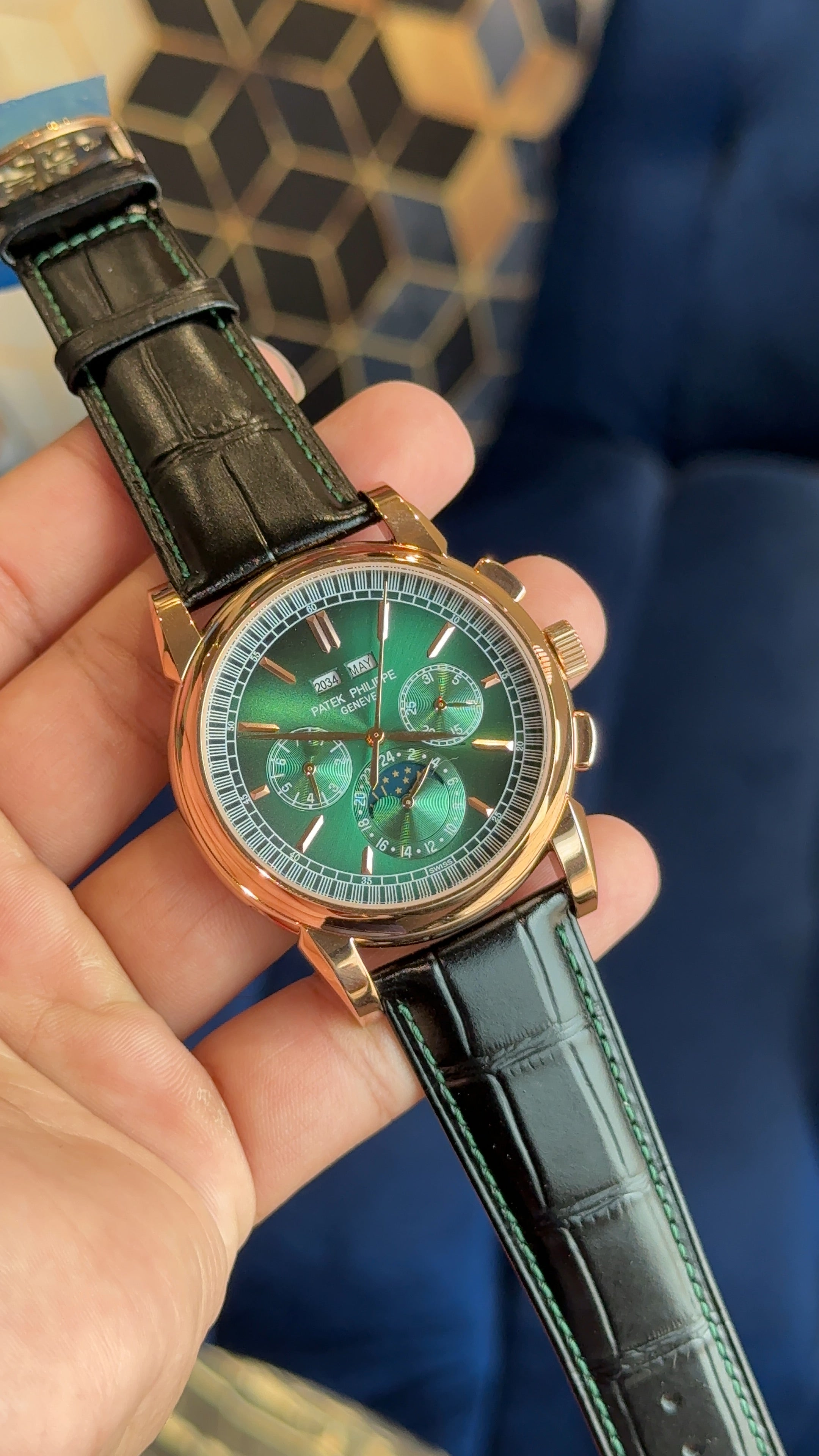 Patek century rose olive green