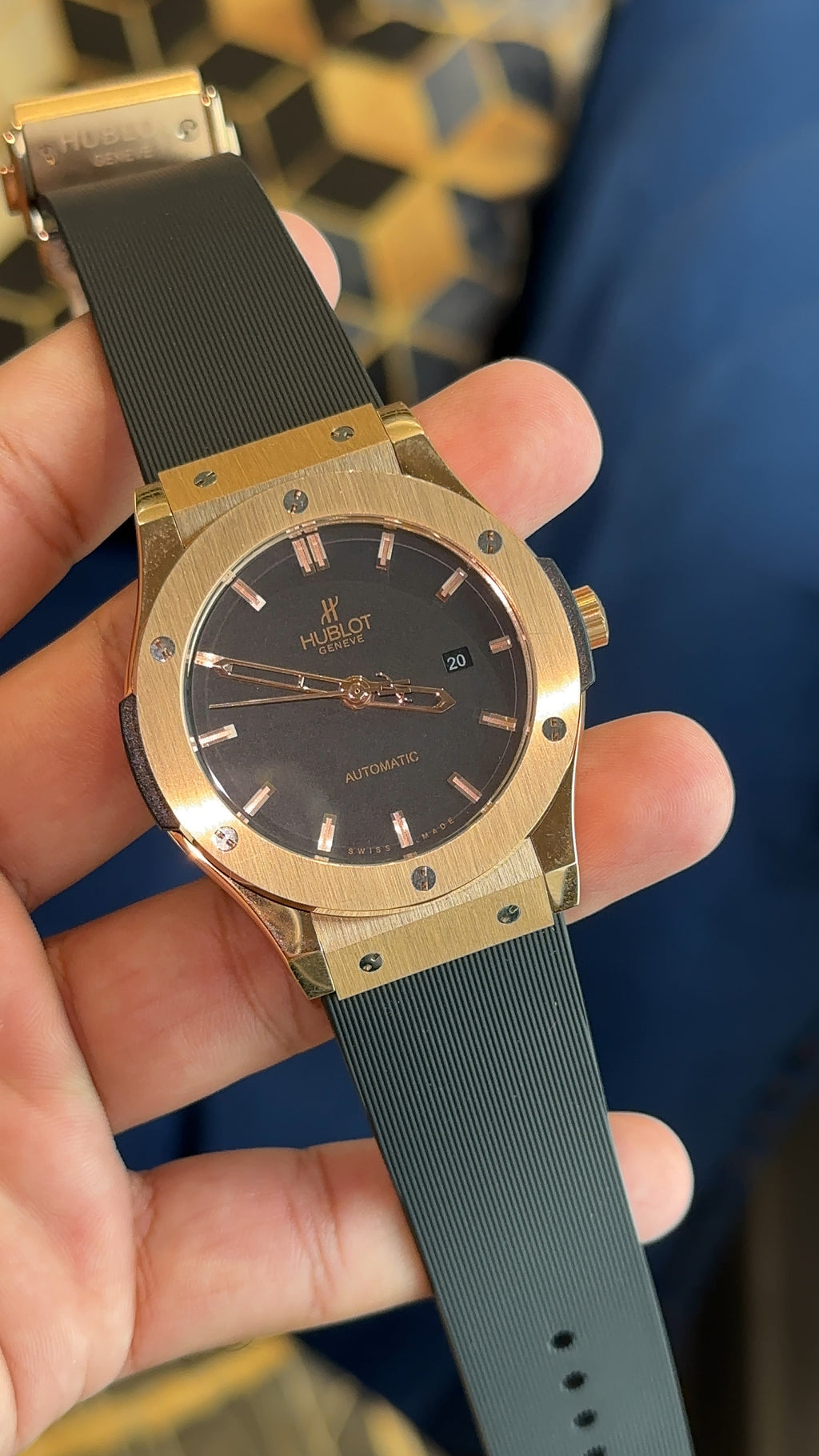 Hub black pvc rose auto