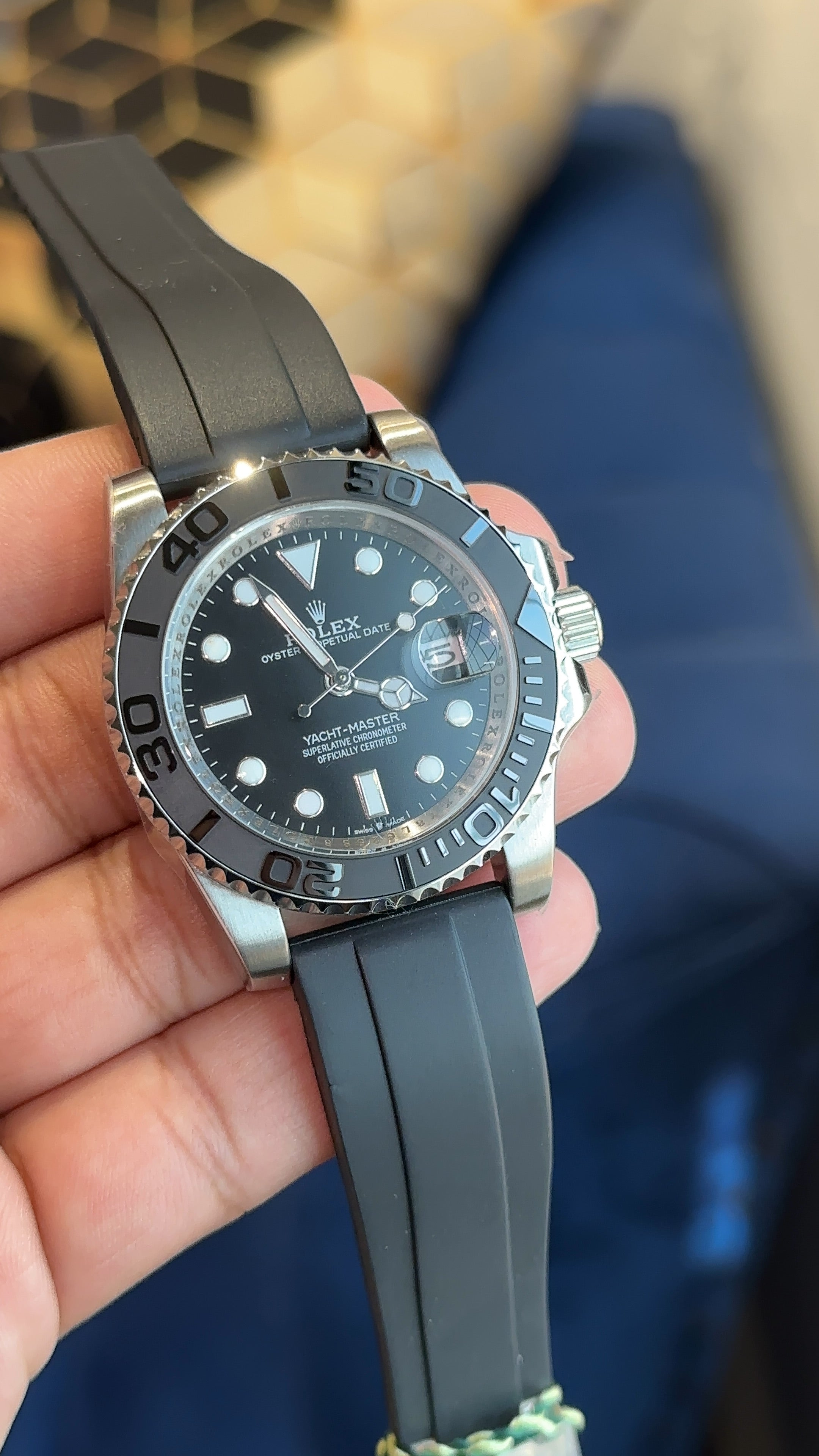 Yatch master silver pvc