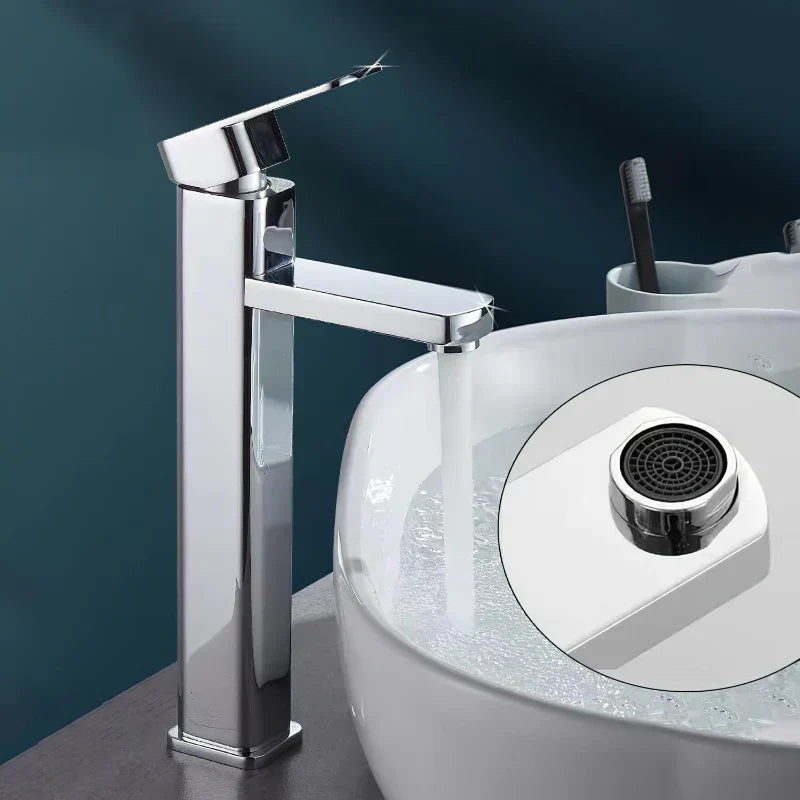 Basin & Sink 12" inch Faucet Hot and Cold Mixer