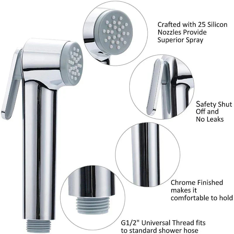 Premium Muslim Shower Head 6"inches for Bathroom and Toilets