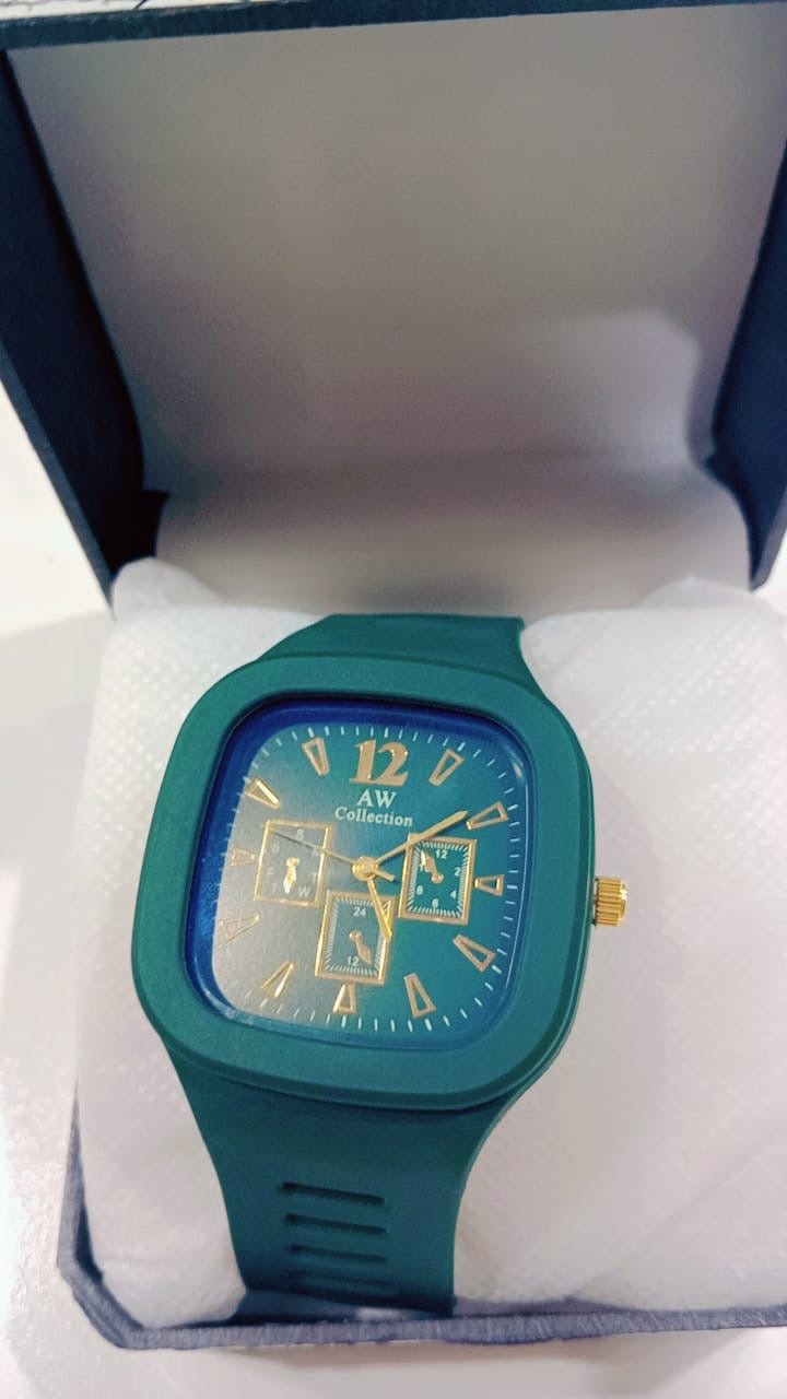 BLACK AND WHITE WATCH WITH PREMIUM BOX GIFT PACKING