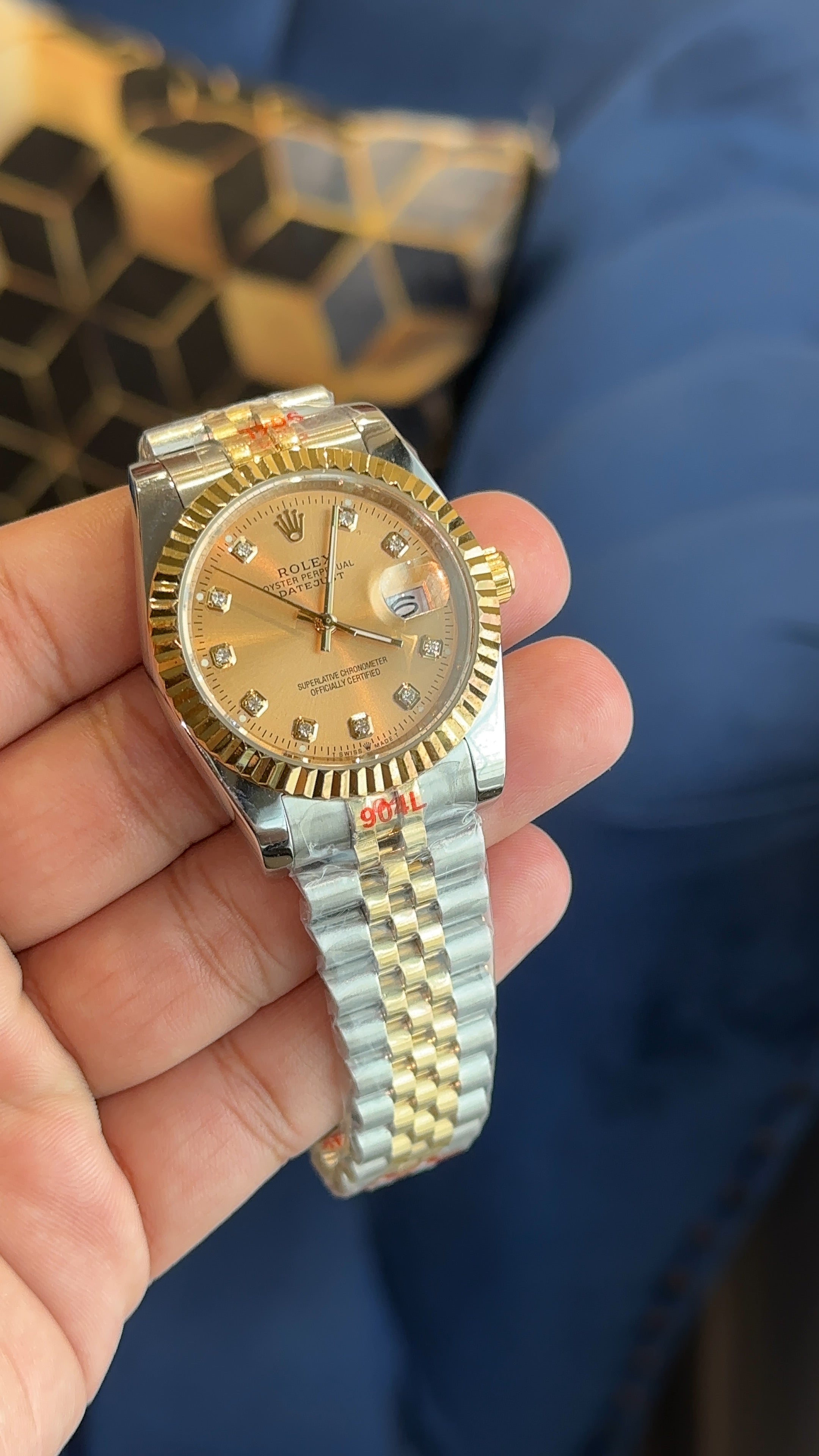 Date 36mm Two tone gold