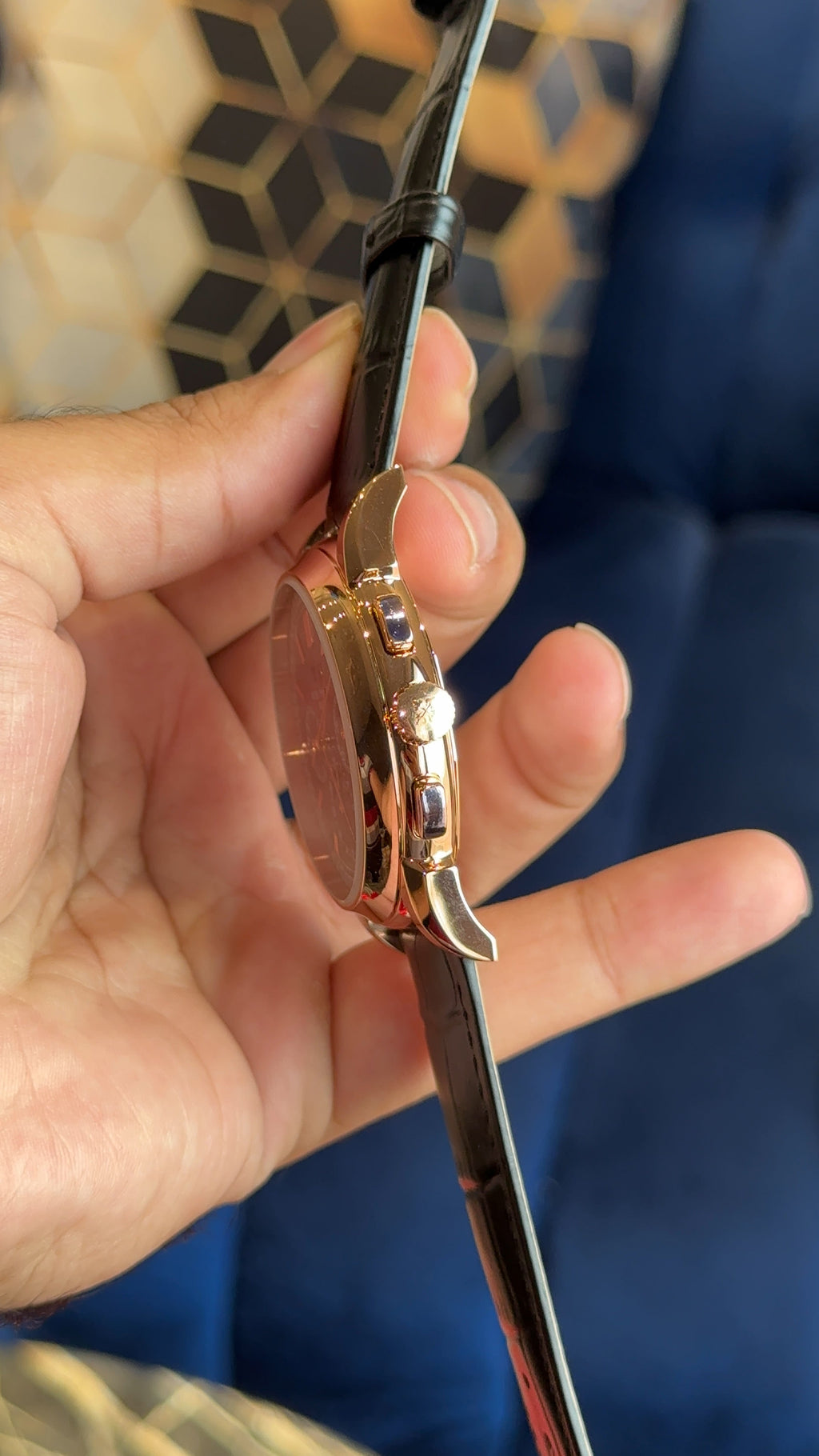 Patek century rose grey dial