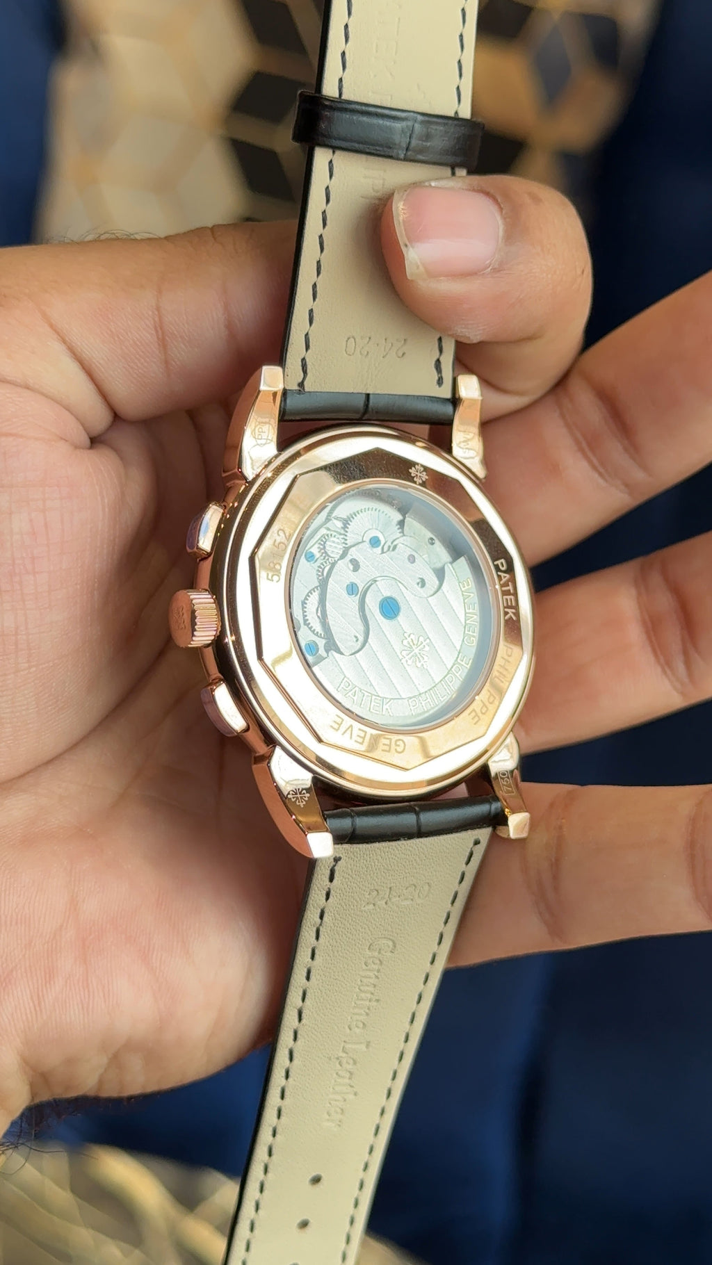 Patek century rose grey dial