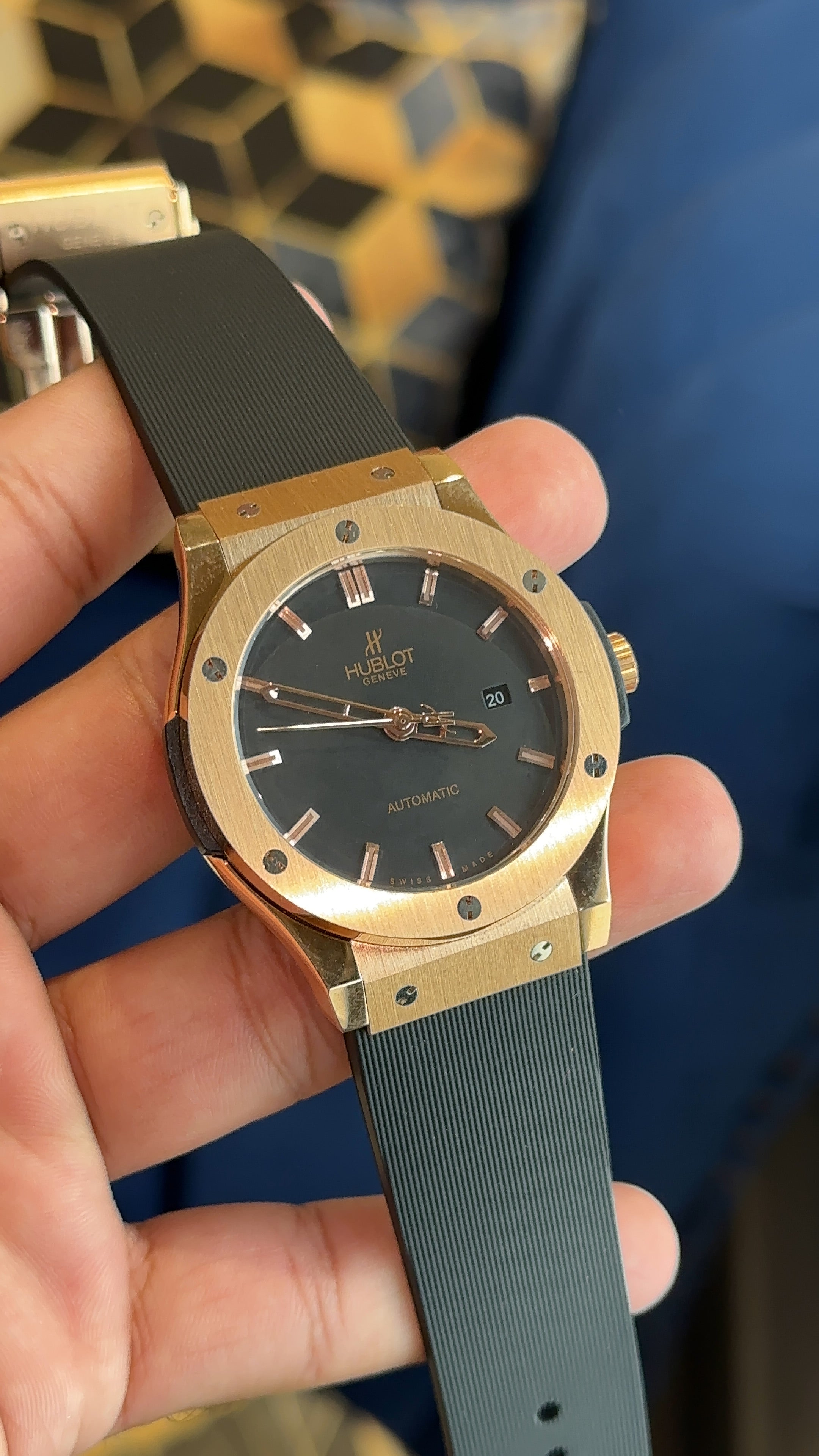 Hub black pvc rose auto