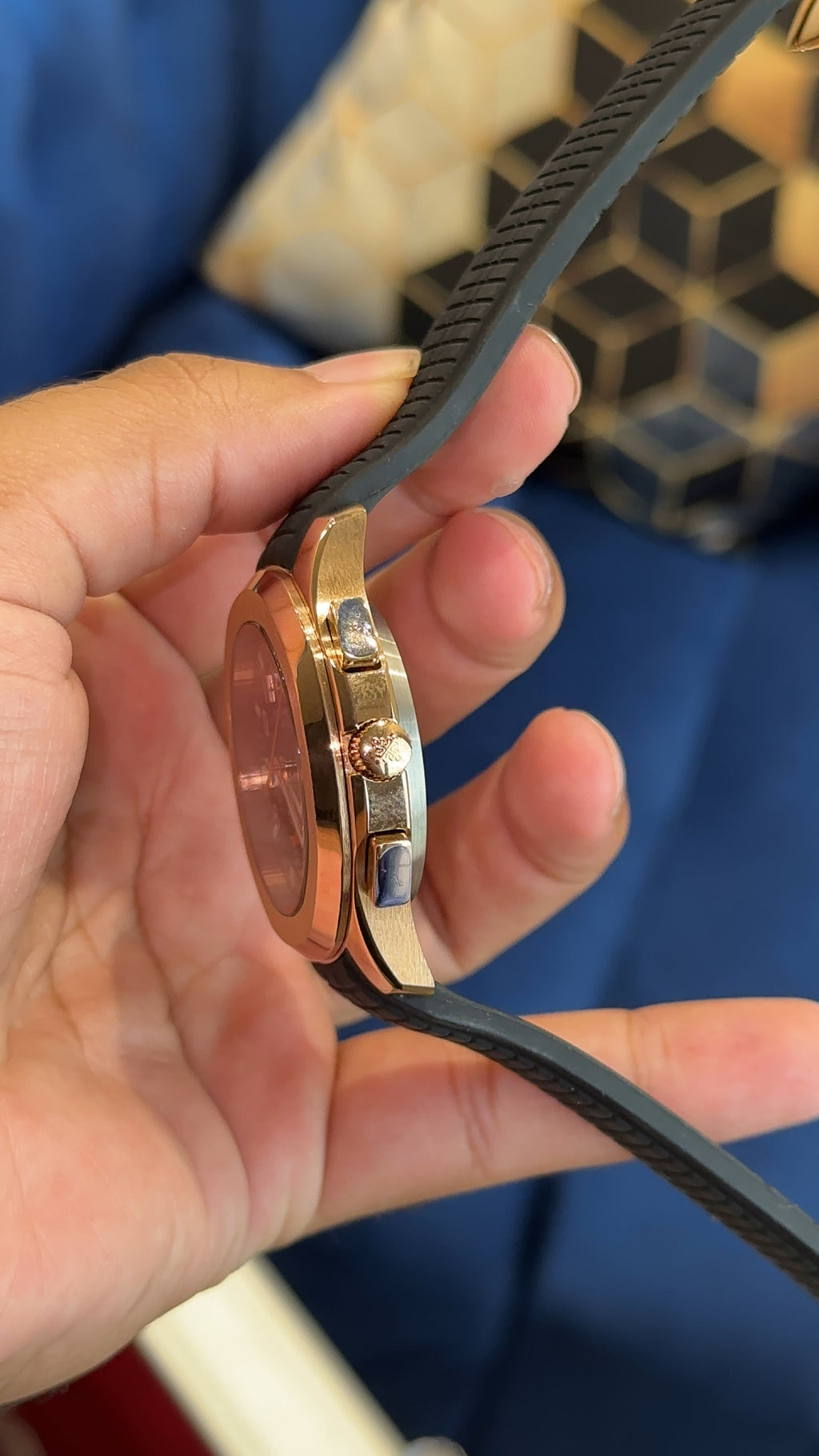 Aquanaut chrono orange needle