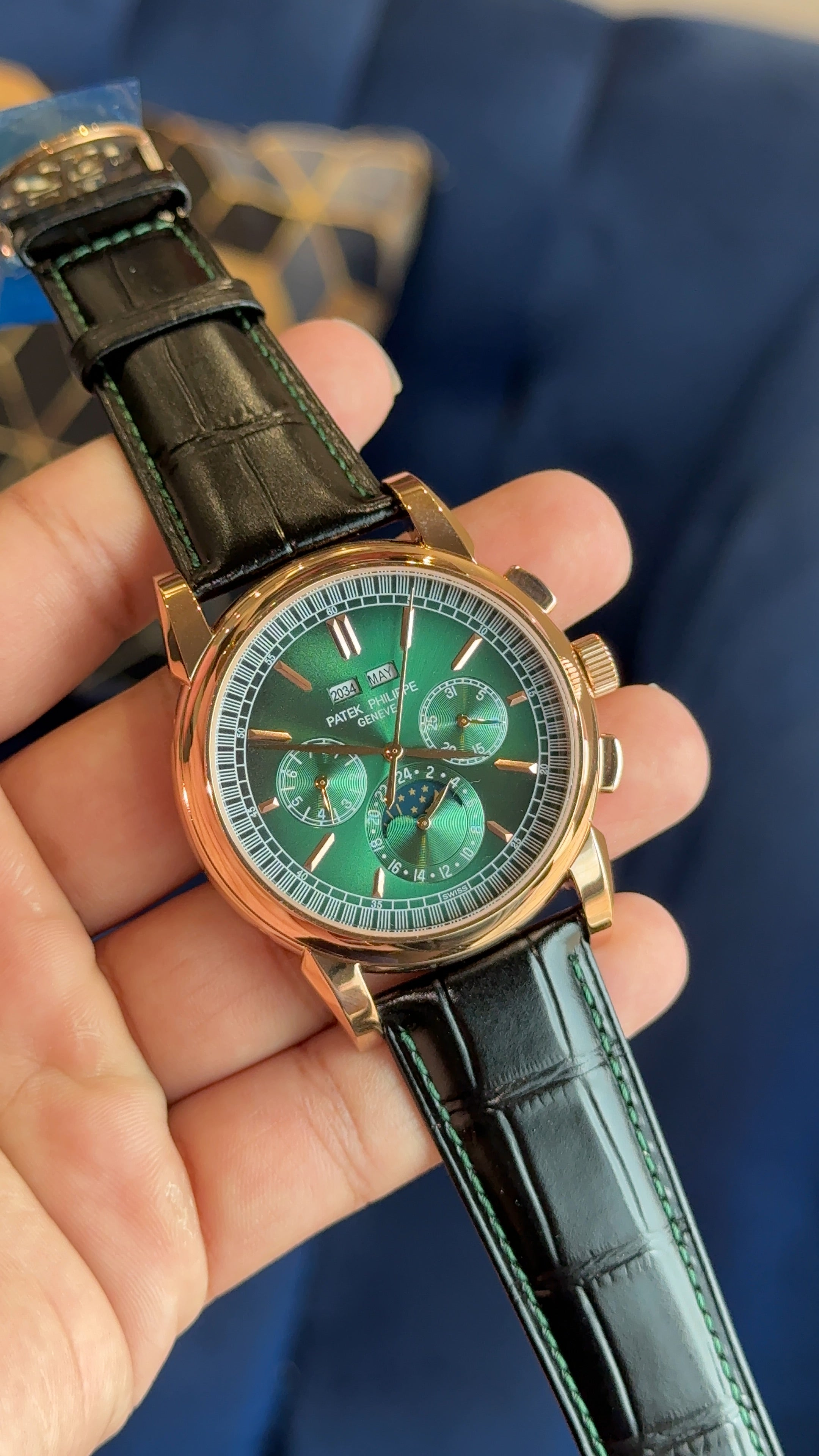 Patek century rose olive green