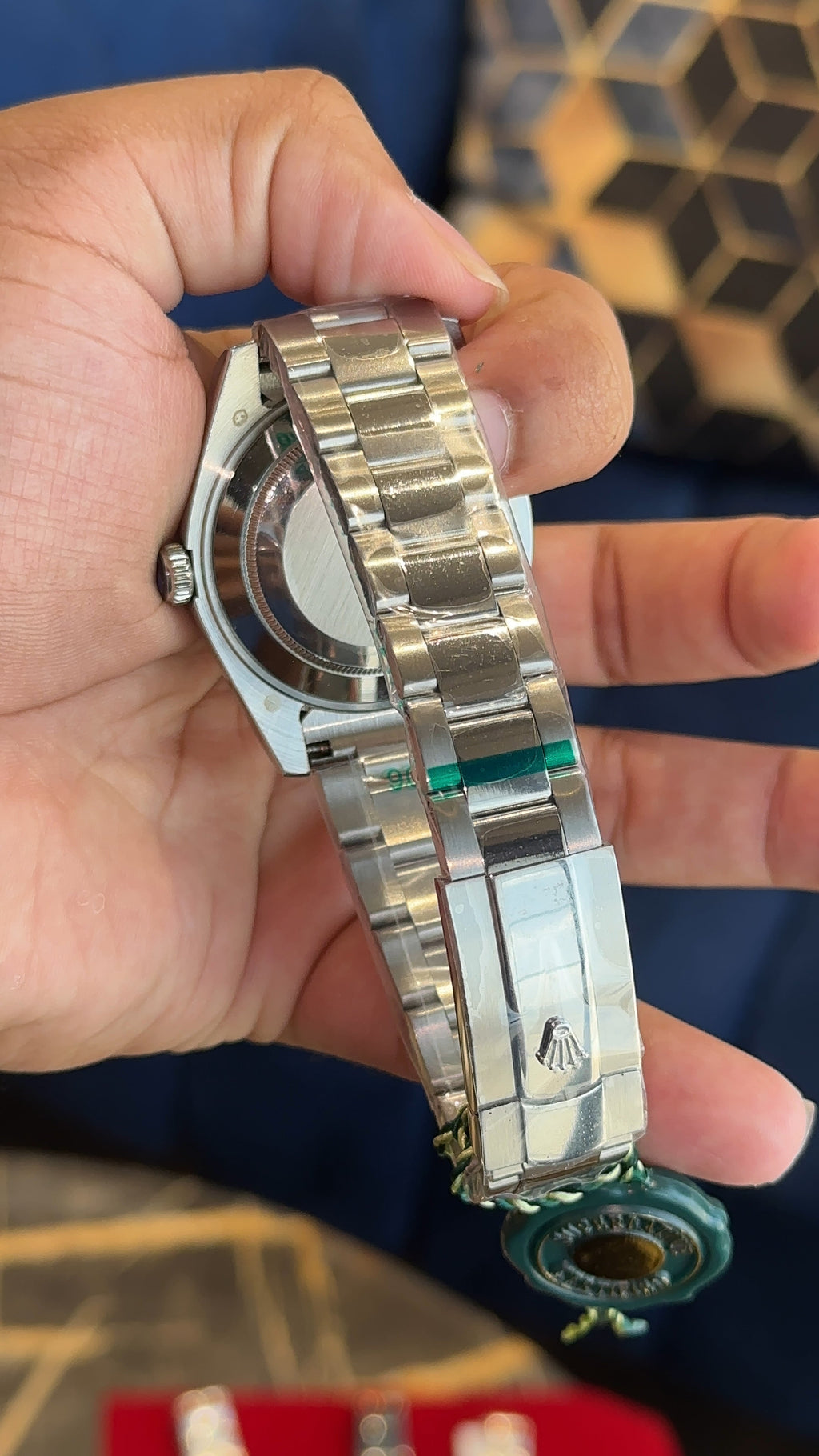 Datejust  silver oyester blue diamond