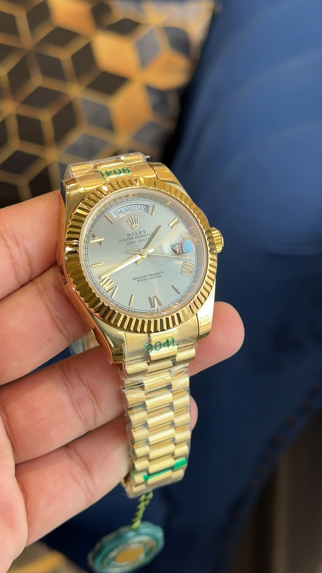 Daydate All Gold Grey Dial Roman