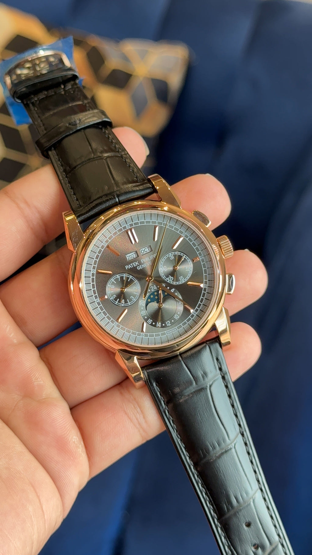 Patek century rose grey dial