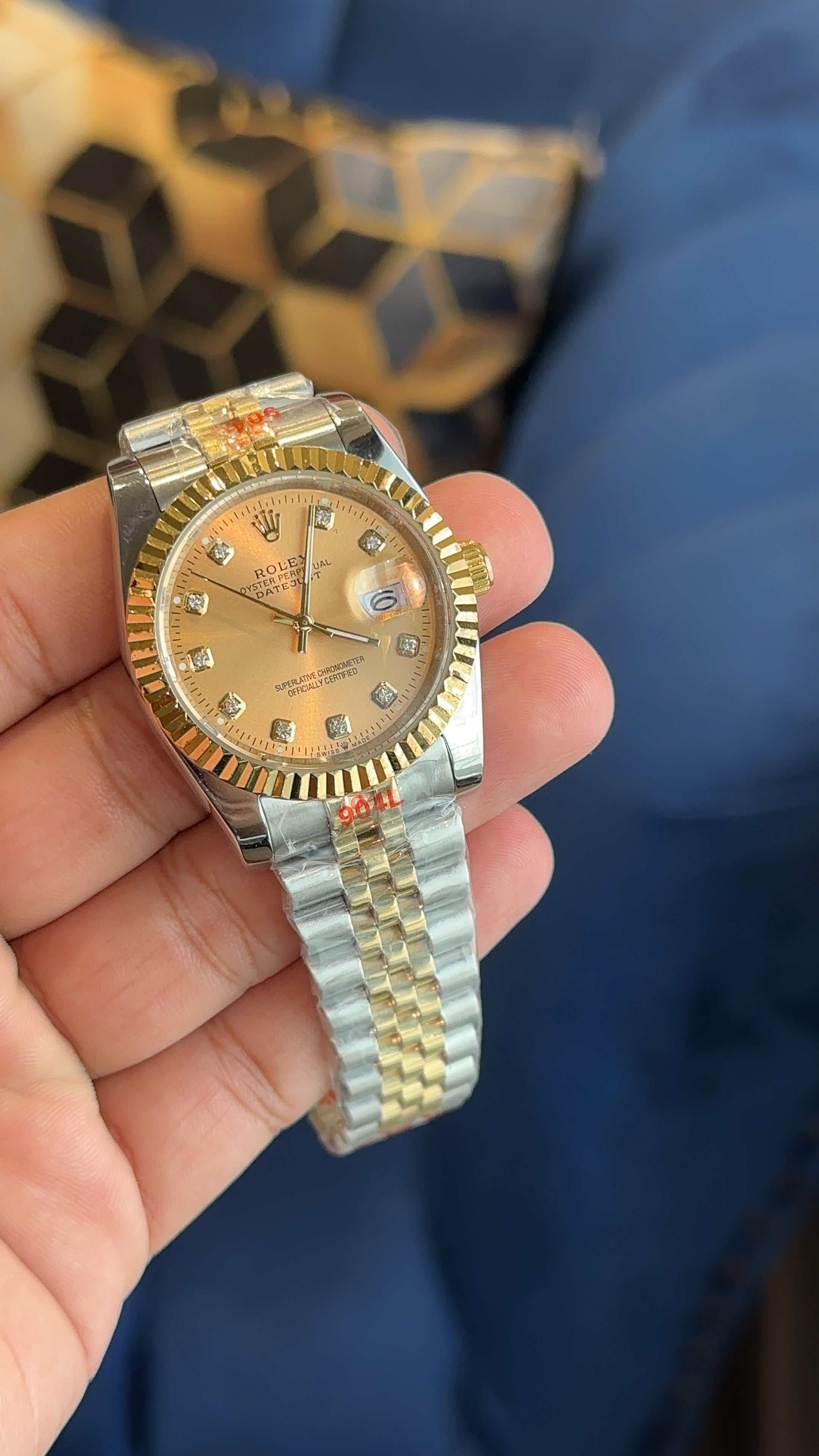 Date 36mm Two tone gold