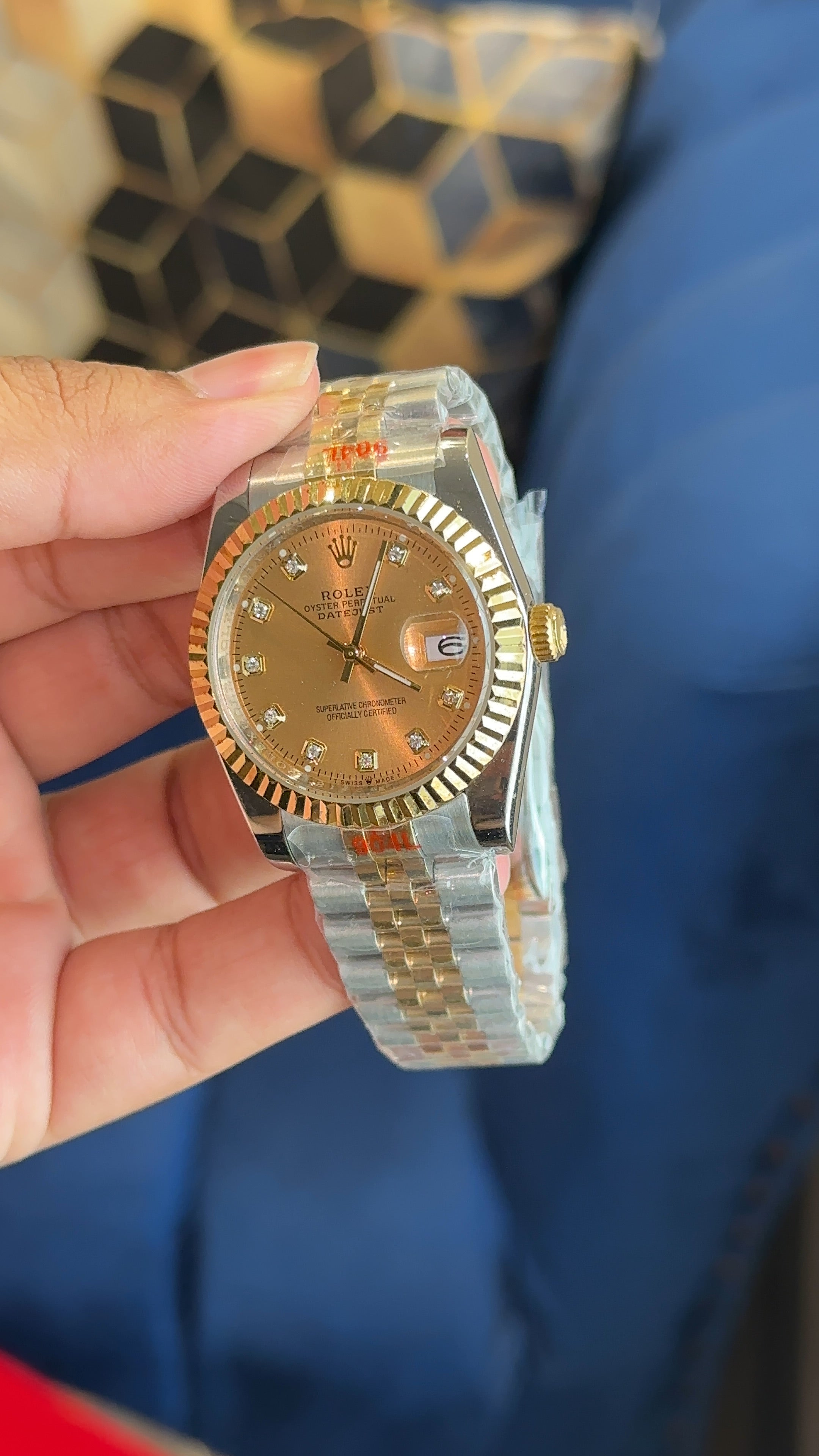 Date 36mm Two tone gold