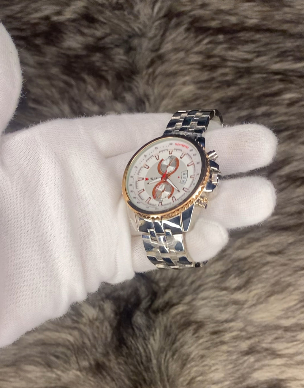 CURREN Stainless Steel Wrist Watch For Men