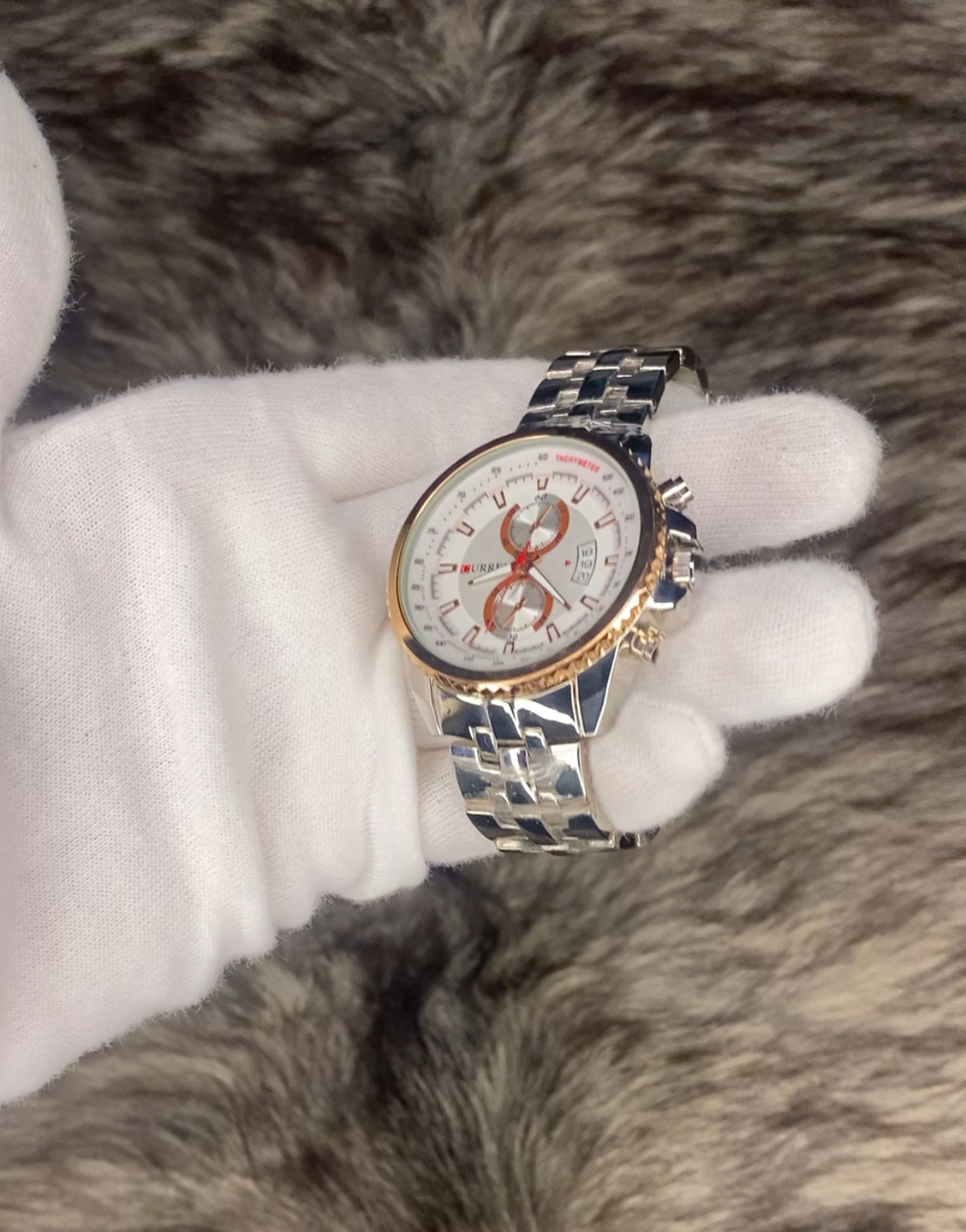 CURREN Stainless Steel Wrist Watch For Men