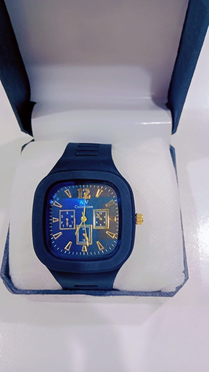 BLACK AND WHITE WATCH WITH PREMIUM BOX GIFT PACKING