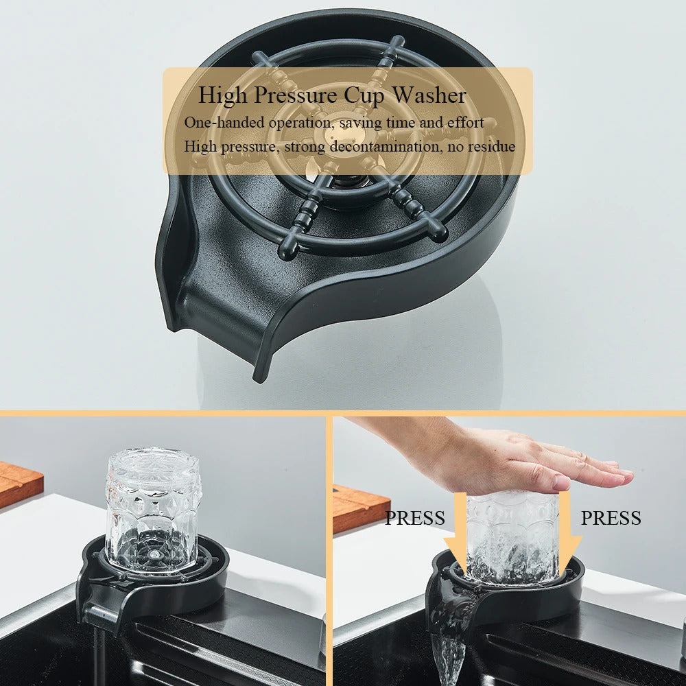 Stainless Steel Multifunctional Waterfall Kitchen Sink