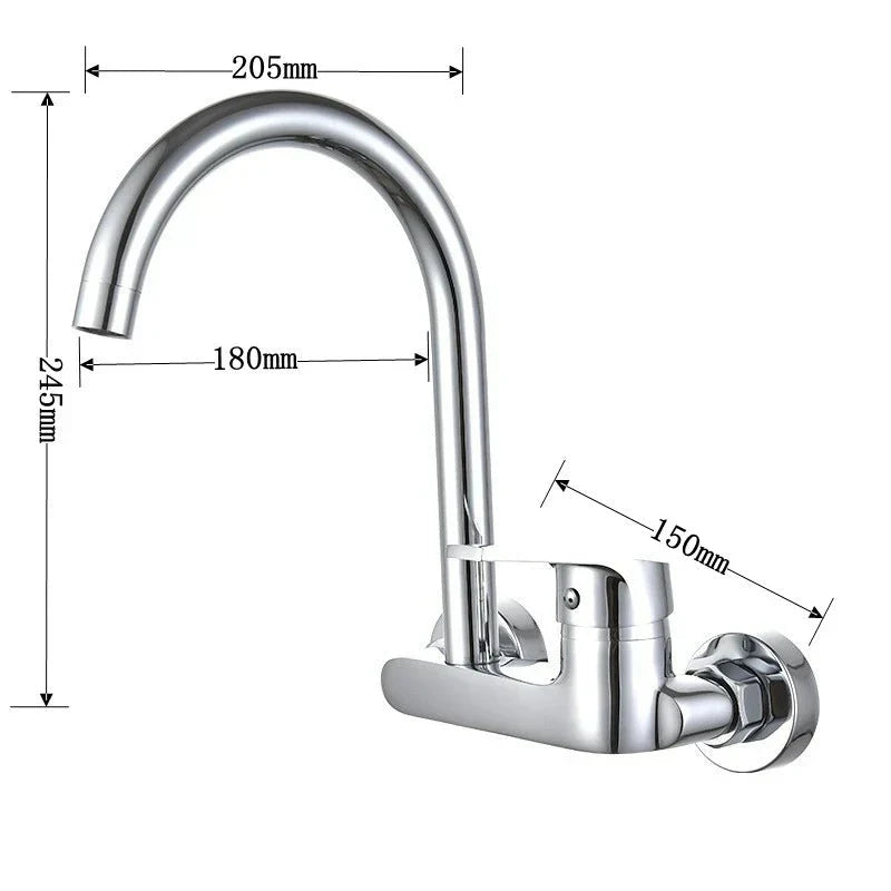 Kitchen Sink Faucet Wall Mounted